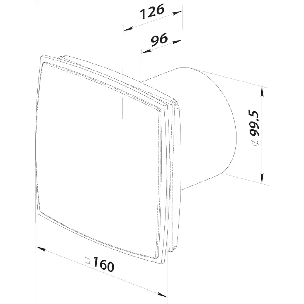 Вентилятор осевой вытяжной Вентс ЛДА D100 мм 33 дБ 88 м³/ч цвет серебристый STLM-2016941 - Вид №5