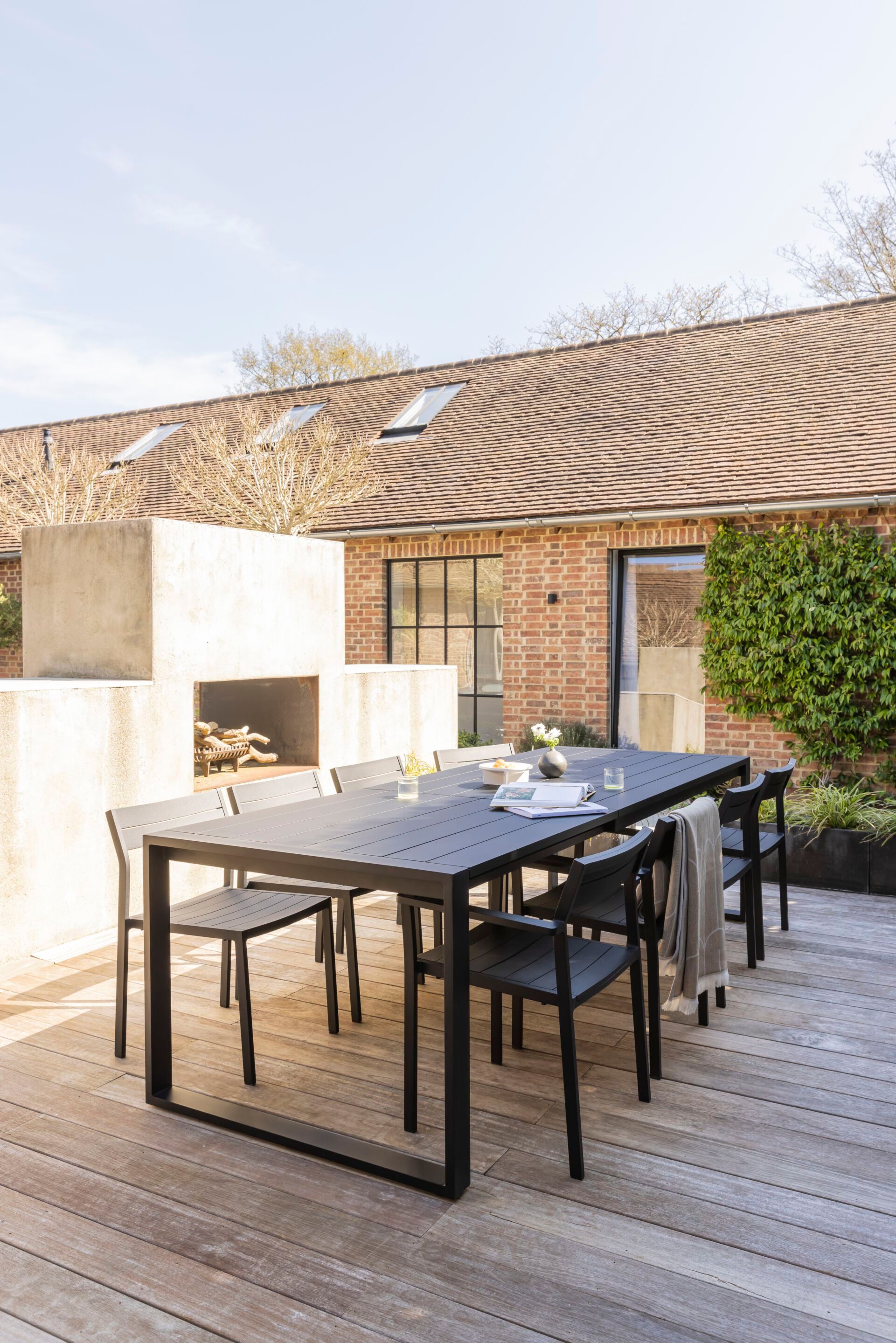 Алюминиевый прямоугольный выдвижной стол с порошковым покрытием Case Eos ARCH-00143156 - Вид №6