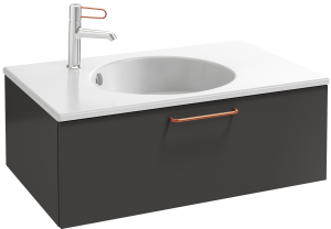 EB2515-R7-M90 Тумба под столешницу 80 см, 1 ящик, бронзовая ручка JACOB DELAFON ODÉON RIVE GAUCHE