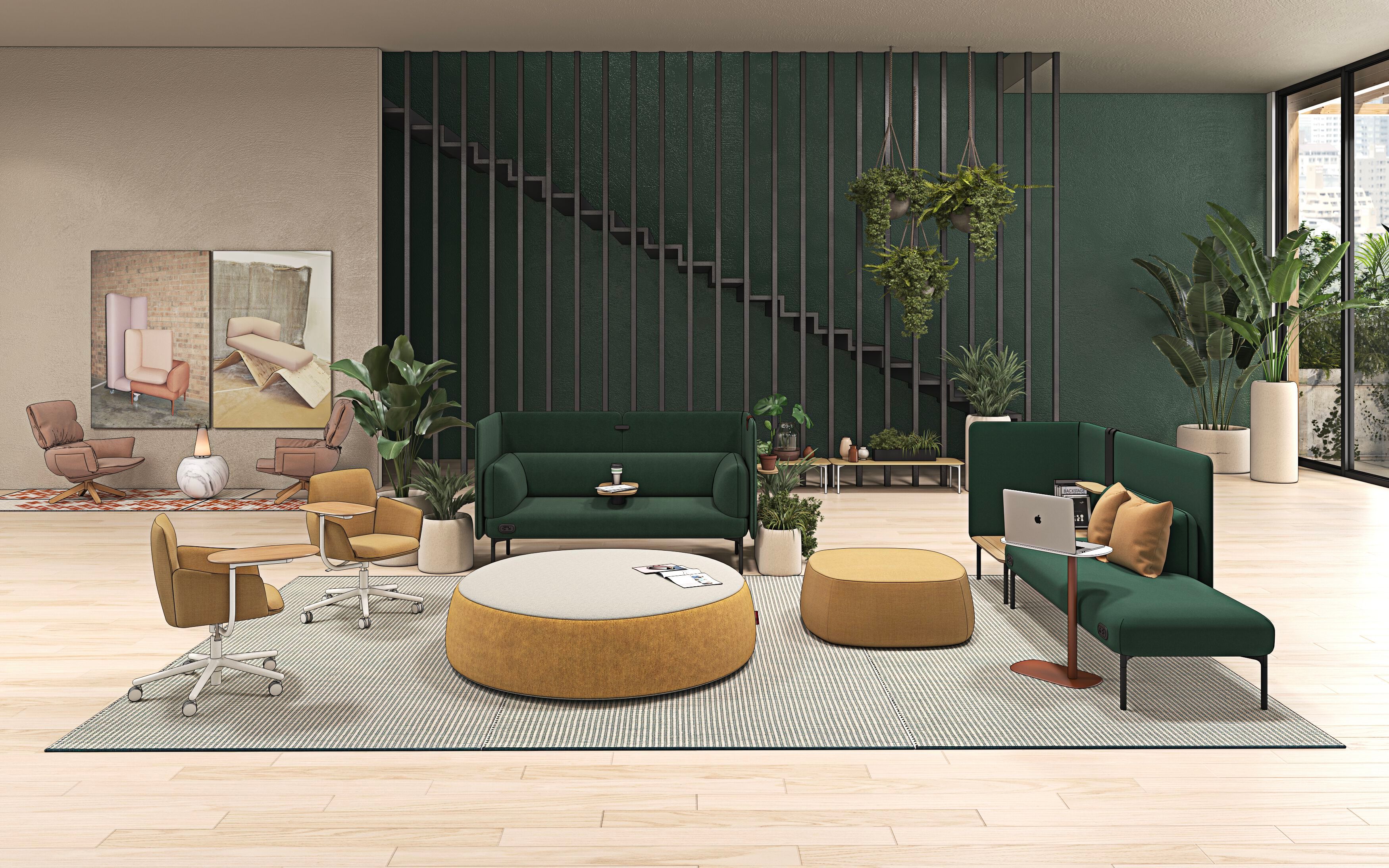 Тканевый поворотный стул для конференций с опрокидыванием Haworth POPPY ARCH-00141641 - Вид №4