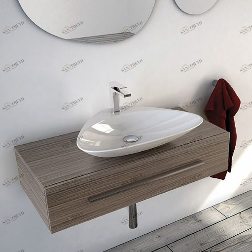 PTL001 Накладная раковина на столешницу  овальная ArtCeram 