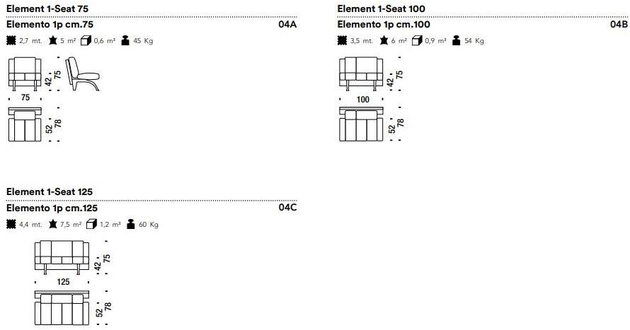Moroso Модульная скамейка с мягкой спинкой Waiting sun-id-1509020 - Вид №1