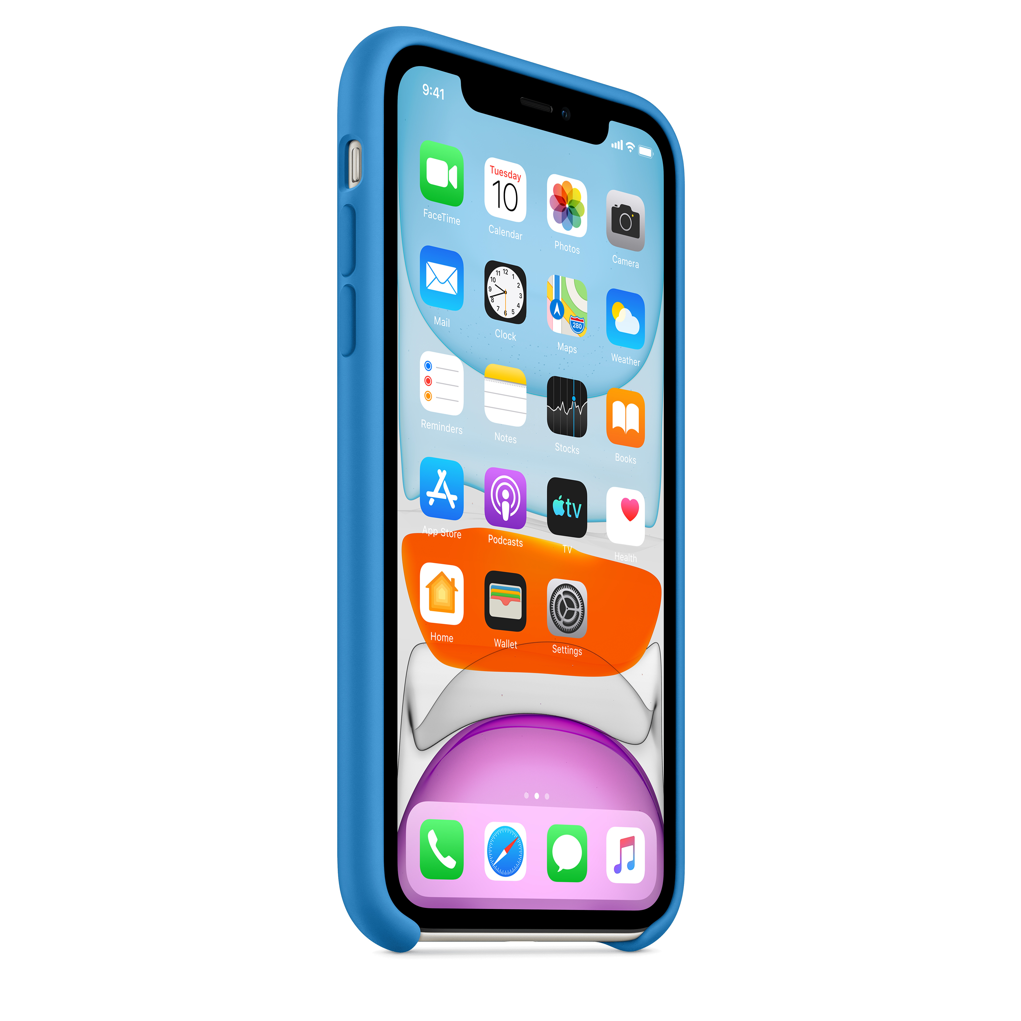 MXYY2ZM/A Iphone 11 silicone case - surf blue Apple Santreyd  - Вид №6