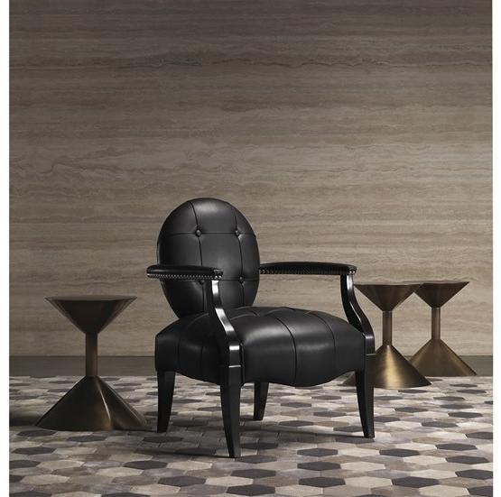 Gianfranco Ferré Home Кресло Medallion capitonné из кожи sun-id-1411372 - Вид №1