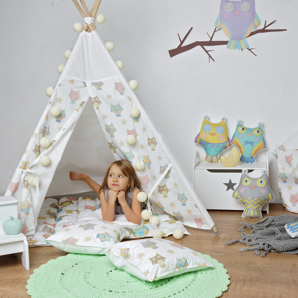 Подушка-игрушка "Бирюзовая сова" VAMVIGVAM  281976 Голубой Santreyd  - Вид №3