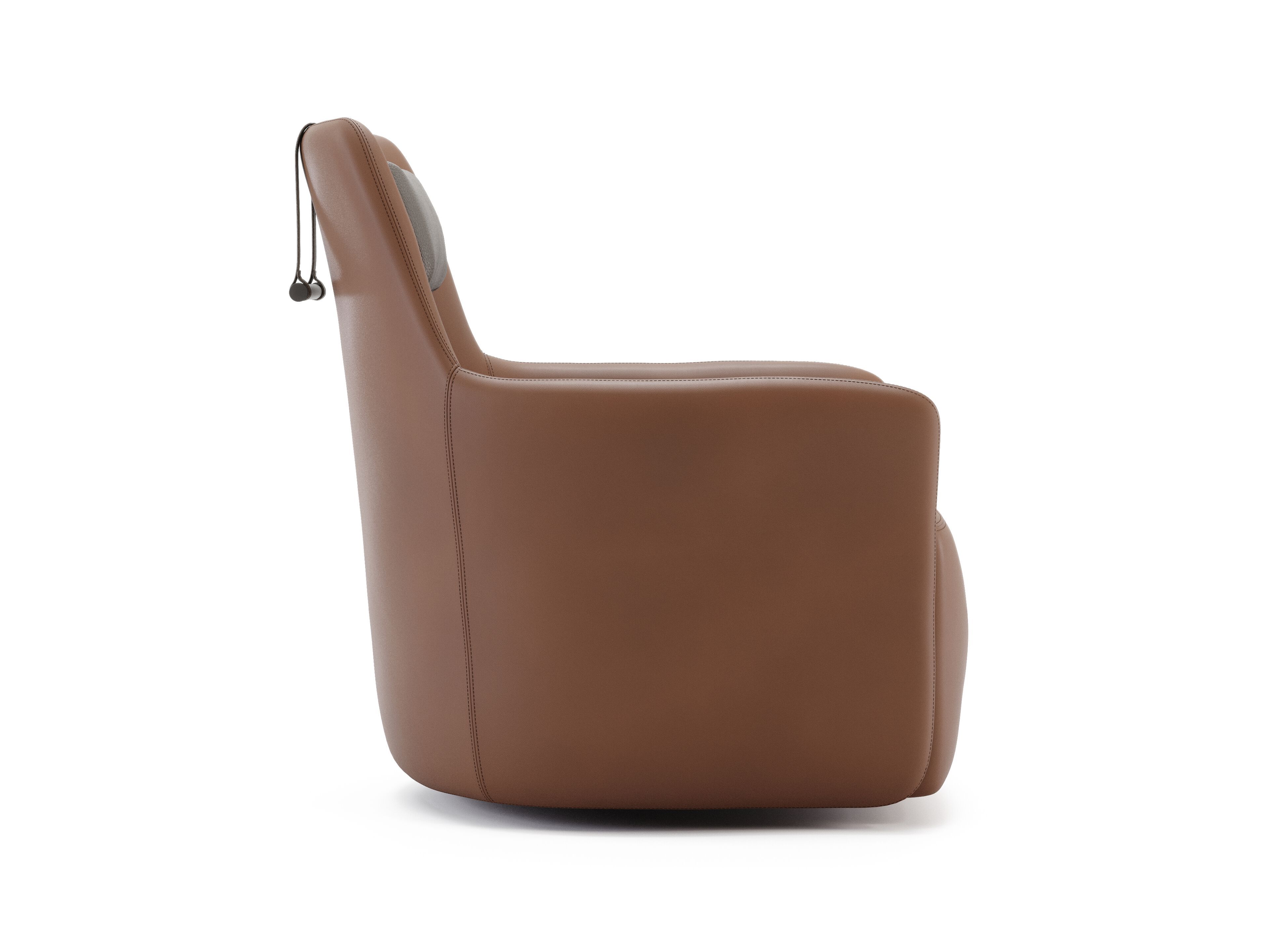 Кожаное кресло с подголовником Domkapa Александр ARCH-00107633 - Вид №2