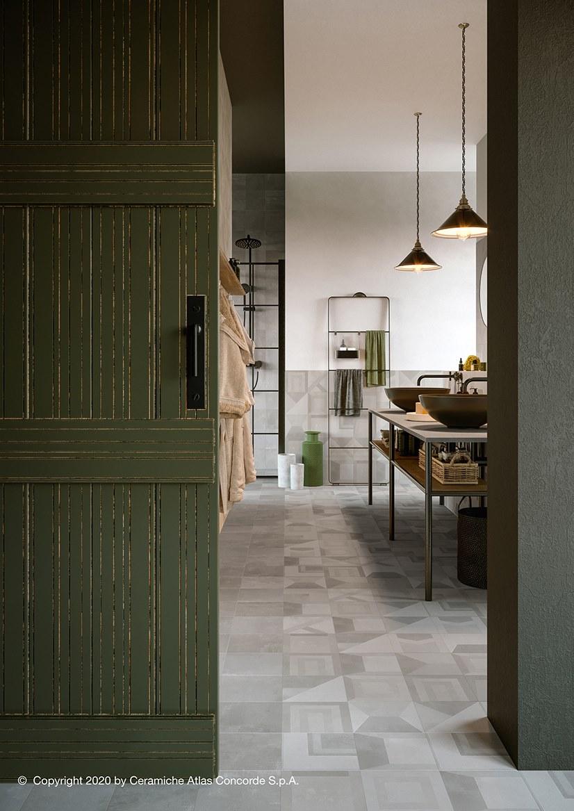 Atlas Concorde Настенная / напольная плитка из керамогранита с эффектом энкаустики Venti boost sun-id-1400680 - Вид №2