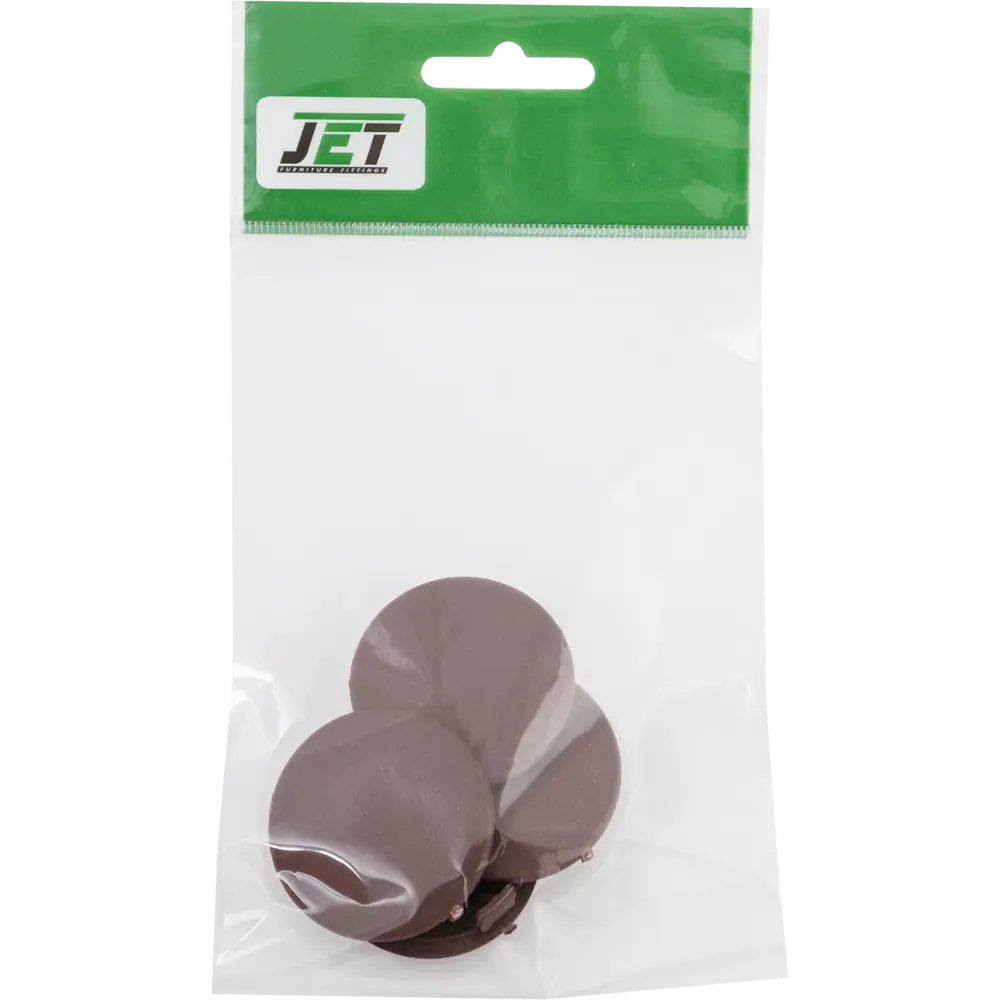 Заглушки мебельные Jet для отверстий 35 мм, коричневые, 4 шт 82648382 STLM-1004557 - Вид №1