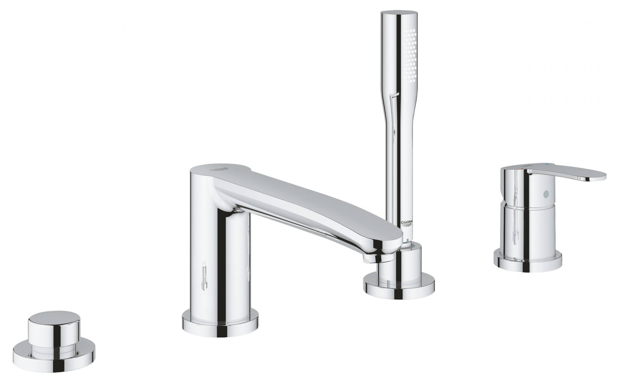 23048003 Смеситель для ванны на 4 отверстия Grohe хром Eurostyle