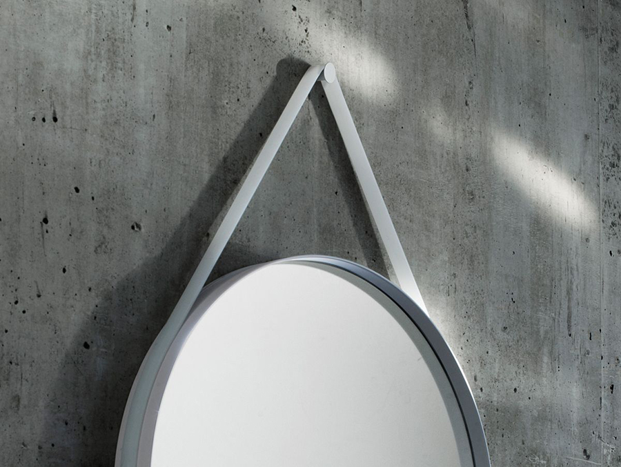 Зеркало Strap настенное D50 серое Hay 500011 - Вид №6