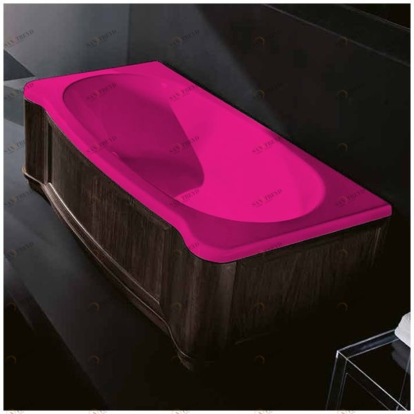 Ванна Gruppo treesse New Classic Young VTL-V6741-SX-WV-R розовая прямоугольная левая венге VTLV6741SXWVR