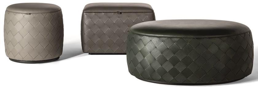 Poltrona Frau Круглый кожаный пуф La collezione - mobili e complementi sun-id-1370740 - Вид №3