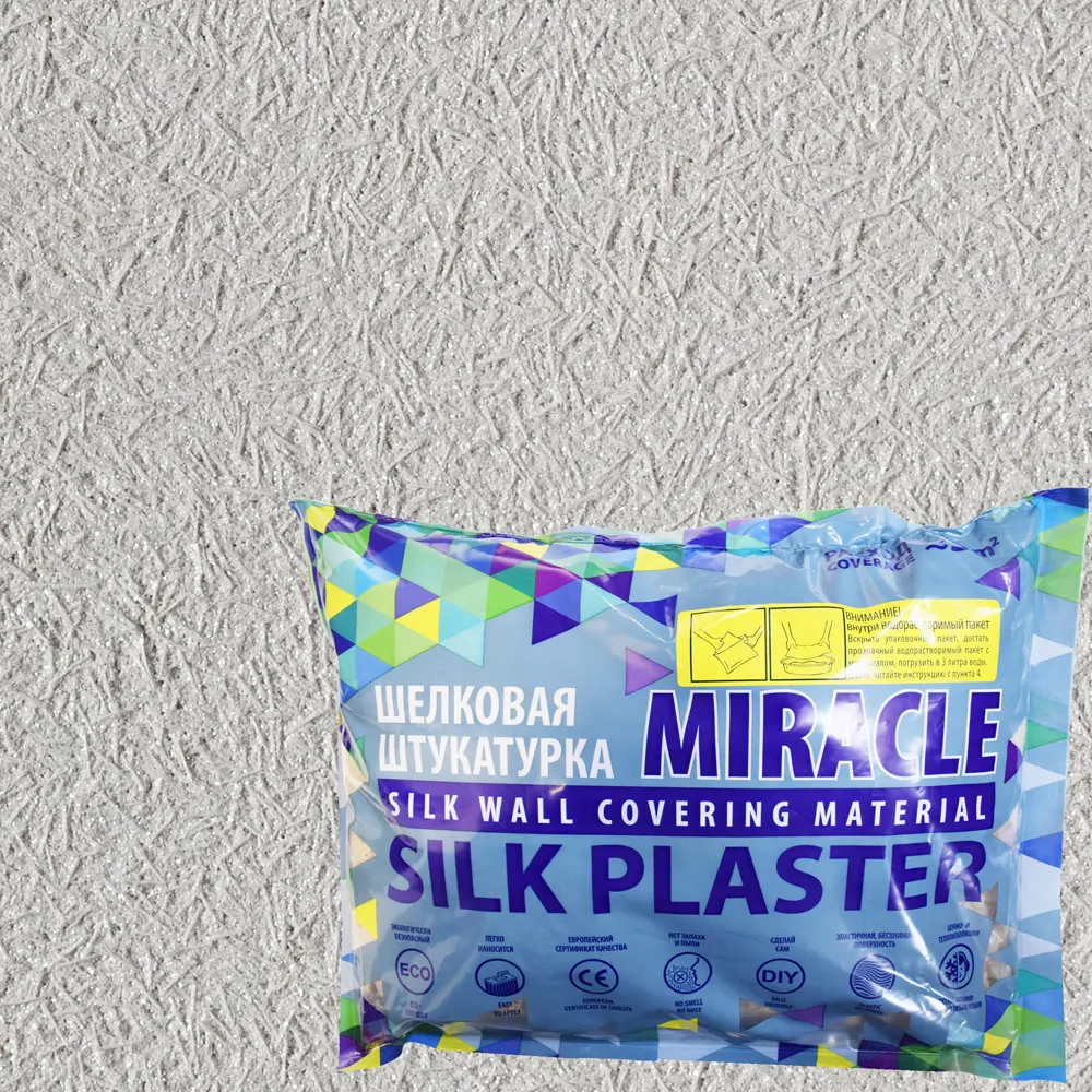 Жидкие обои Silk Plaster Миракл 1037Н 1.8 кг цвет серый STLM-2038626