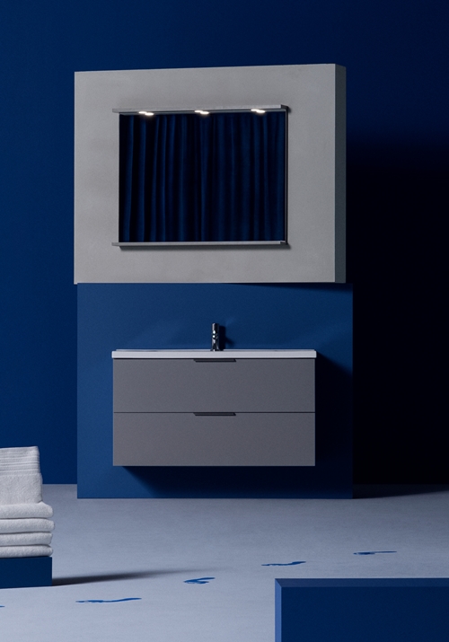 1390213 Шкаф Для Умывальника Форма Серый 900 Hafa Серый  - Вид №1