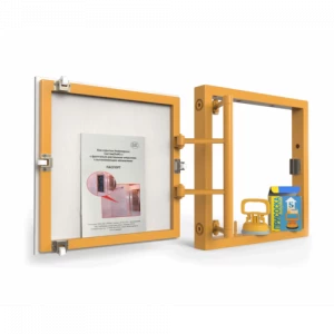 Ревизионный люк под плитку, распашной на присоске 500Х500