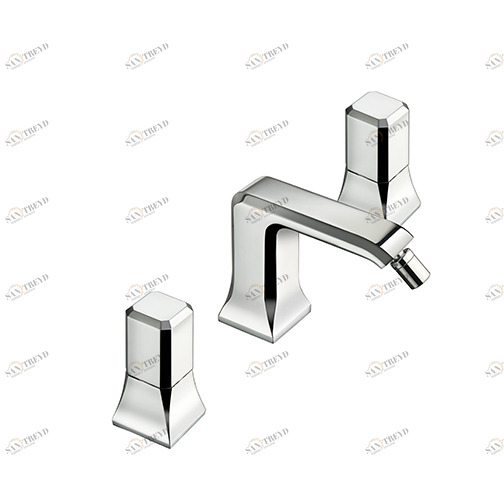 CRIIT307 Смеситель для биде на 3 отверстия со сливом Up & Down 1 "1/4 Cristina Rubinetterie 