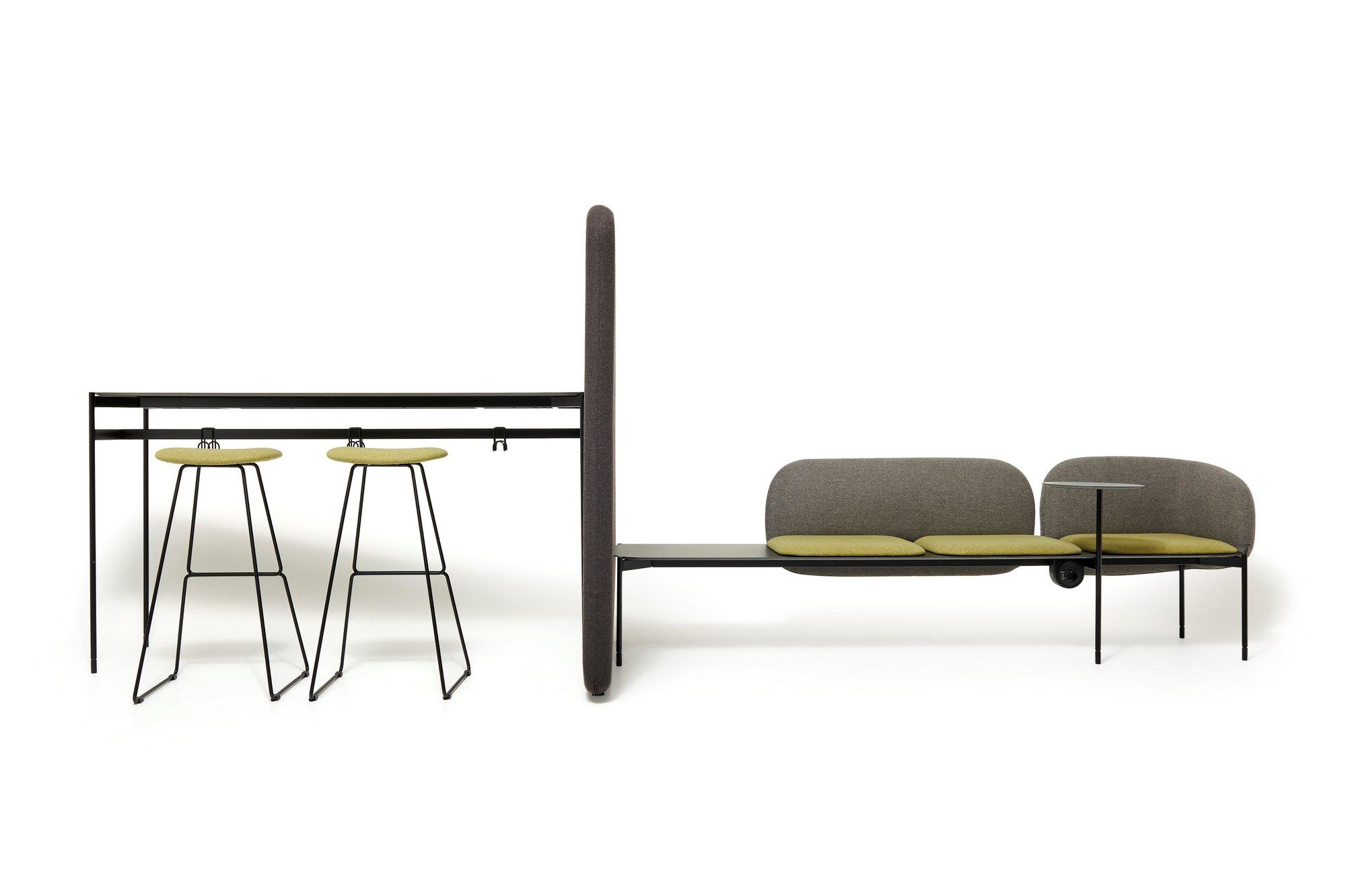 Модульная скамья из ткани со спинкой Diemme ARCH-00117888 - Вид №5