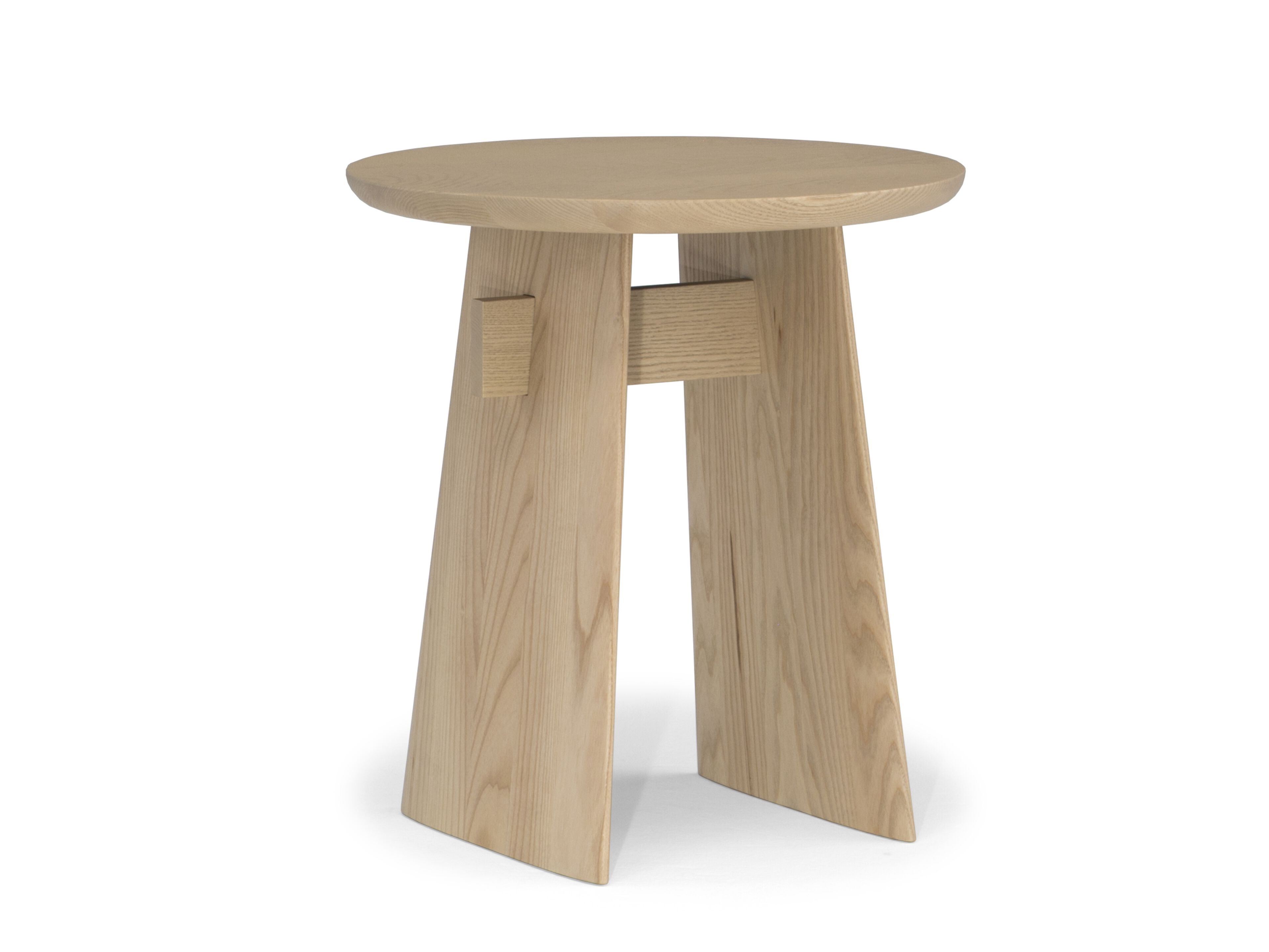 Высокий круглый журнальный столик из ясеня Natuzzi Italia Adam ARCH-00077889