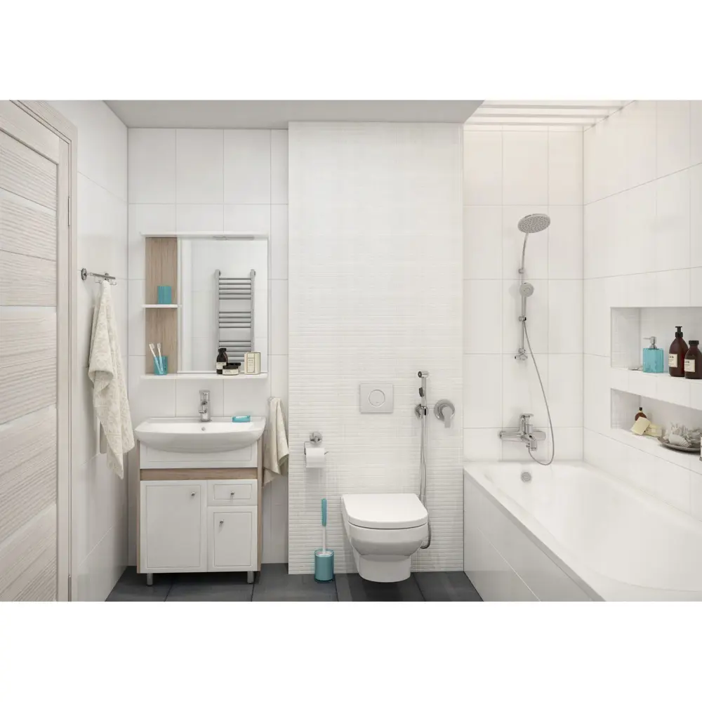 Стеклянная мозаика Kreaforta белая глянцевая 32.7×32.7 см 89400882 STLM-1572025 - Вид №7