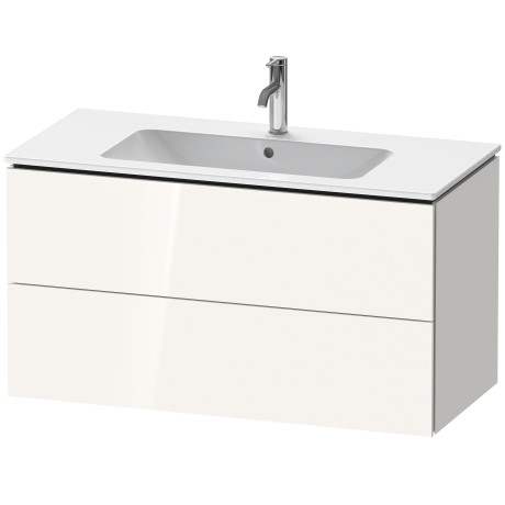 LC624208585 Тумбочка подвесная L-Cube #LC6242 1020 x 481 мм Белый глянцевый лак Duravit - Вид №2