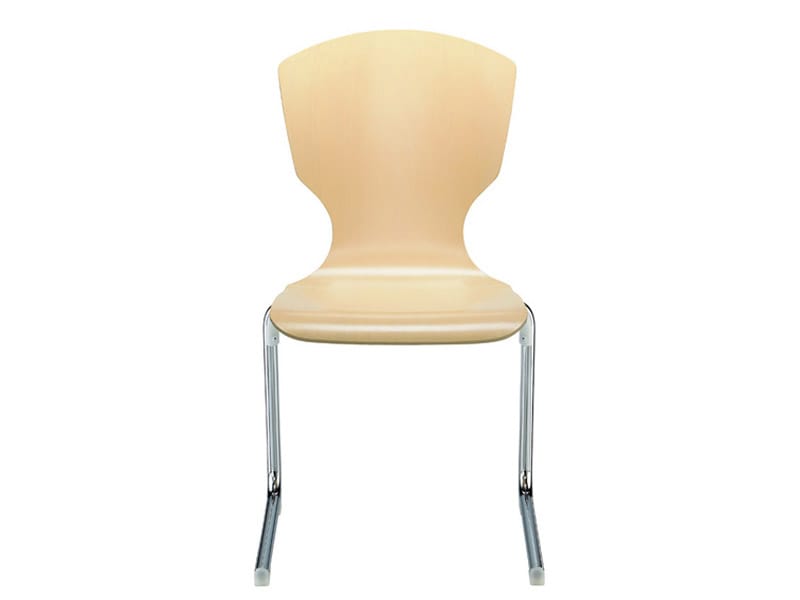 Деревянный шпон консольный штабелируемый стул Brunner ARCH-00079271 - Вид №1