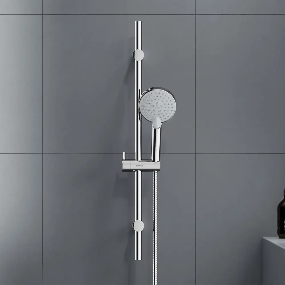 Набор из лейки шланга и штанги Damixa Willow 1 режим цвет хром STLM-2055813 - Вид №3