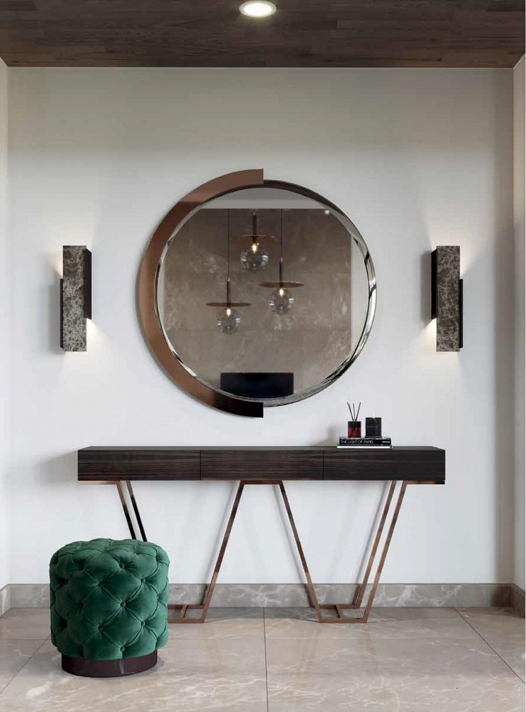 093292 Круглое зеркало LasKasas Phill 