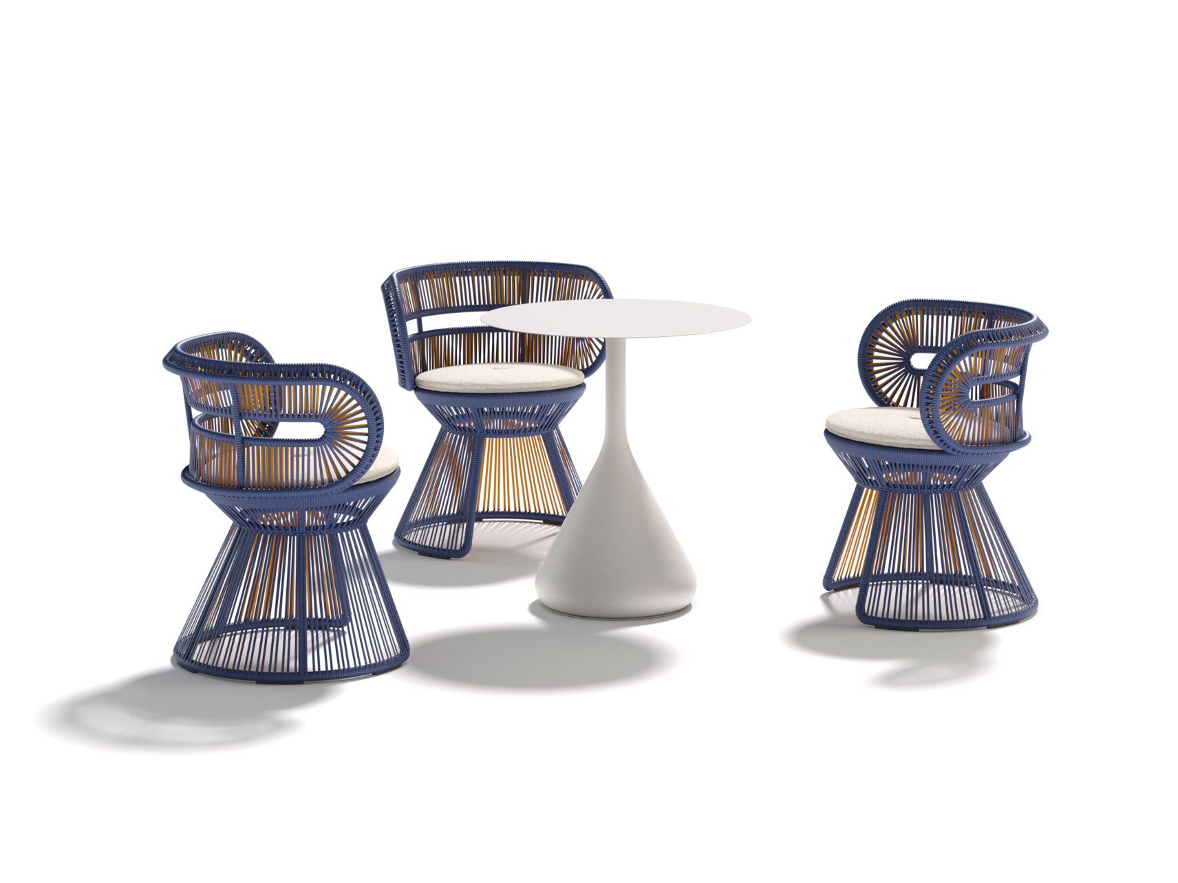 Синтетическое волокно сад стул DEDON CIRQL NU ARCH-00027129 - Вид №1