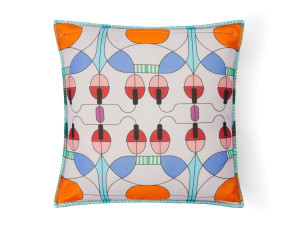 Подушка из шерсти мериноса с геометрическим рисунком