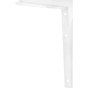 Кронштейн для полки Larvij Митр 25x25 см цвет белый нагрузка до 30 кг