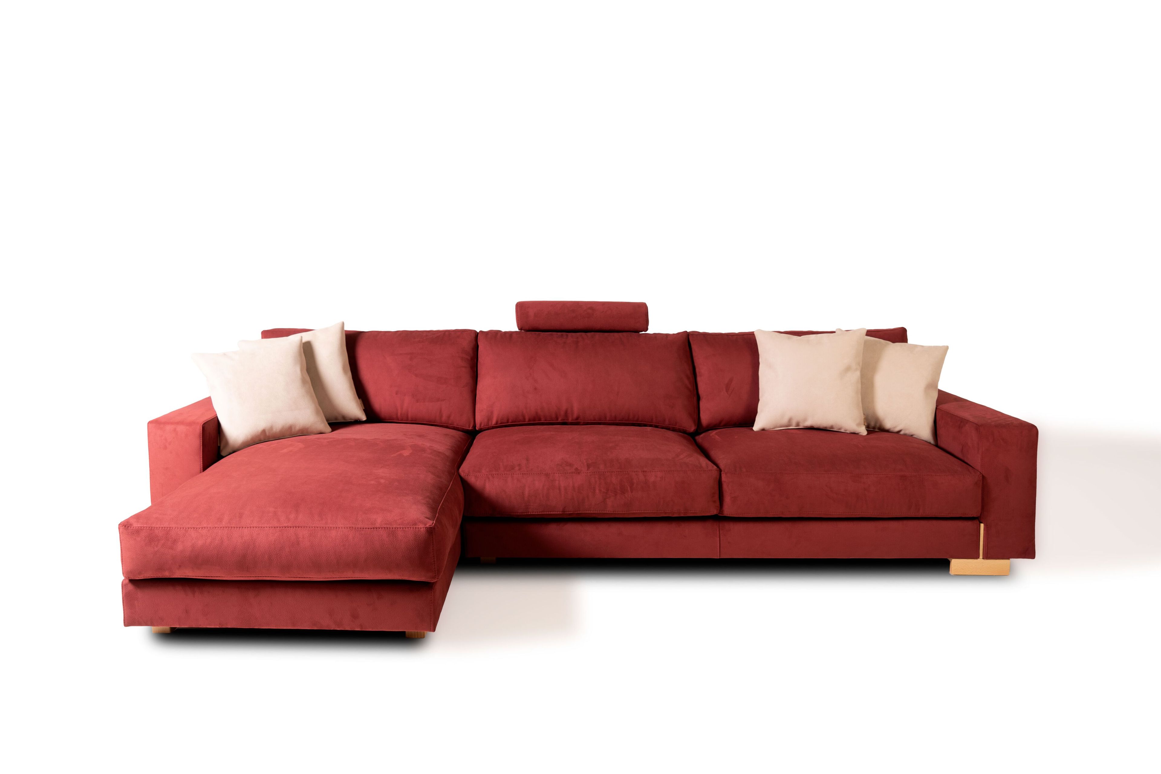 Диван из микрофибры с полуостровом Mantellassi 1926 YOU GLAM ARCH-00142182