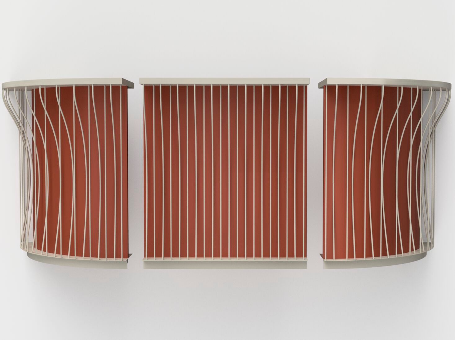 Стальная барная стойка с порошковым покрытием iSimar Riviera ARCH-00121303 - Вид №5