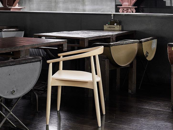 JMS Деревянный стул для ресторана с подлокотниками Joanna M951cww - Вид №2