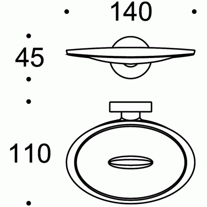 W4901 Мыльница настенная COLOMBO PLUS Colombo Design - Вид №2