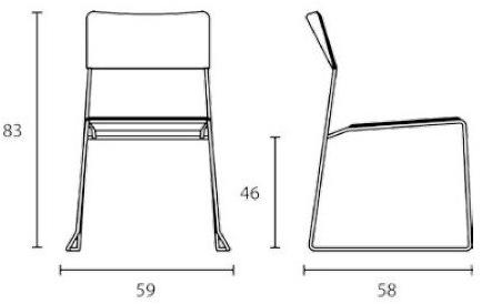 Inday Штабелируемое кресло-санки из регенерированной кожи Log sun-id-1447388 - Вид №9