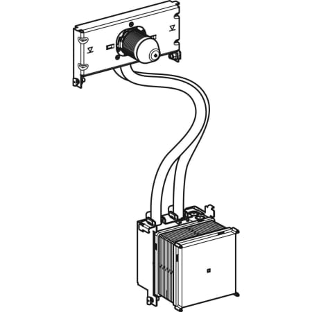 461.146.00.1 Траверса Geberit GIS для электронного встраиваемого в стену смесителя с функциональным блоком для скрытого монтажа Geberit  - Вид №1