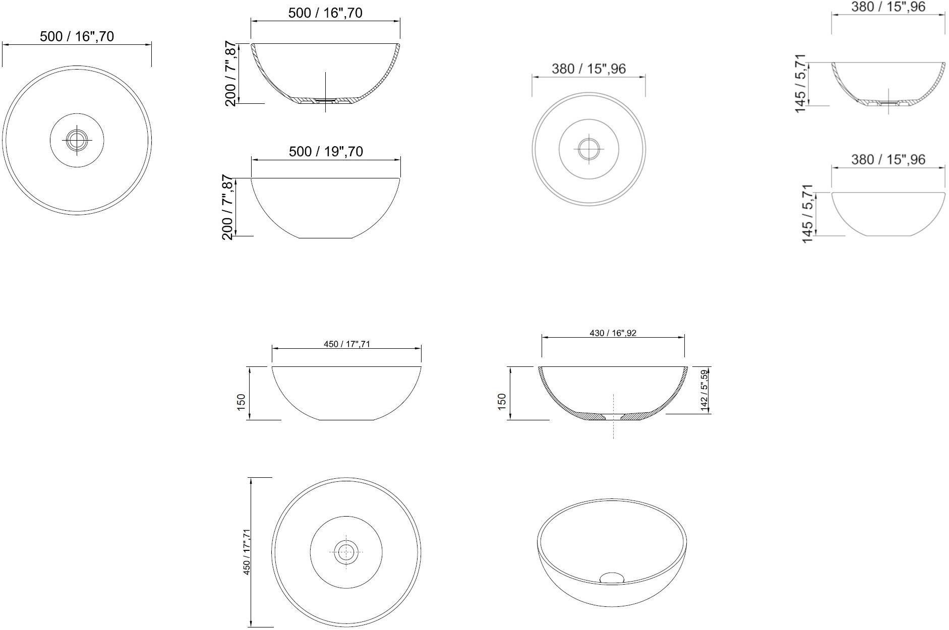 Gld 1-2-3-4 Накладная раковина на столешницу  овальная MOMA Design Gold - Вид №4