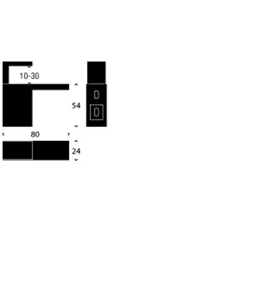FROST Кронштейн для полки 6 » 2 шт. белый цинк / латунь Белый Q304608076  - Вид №1