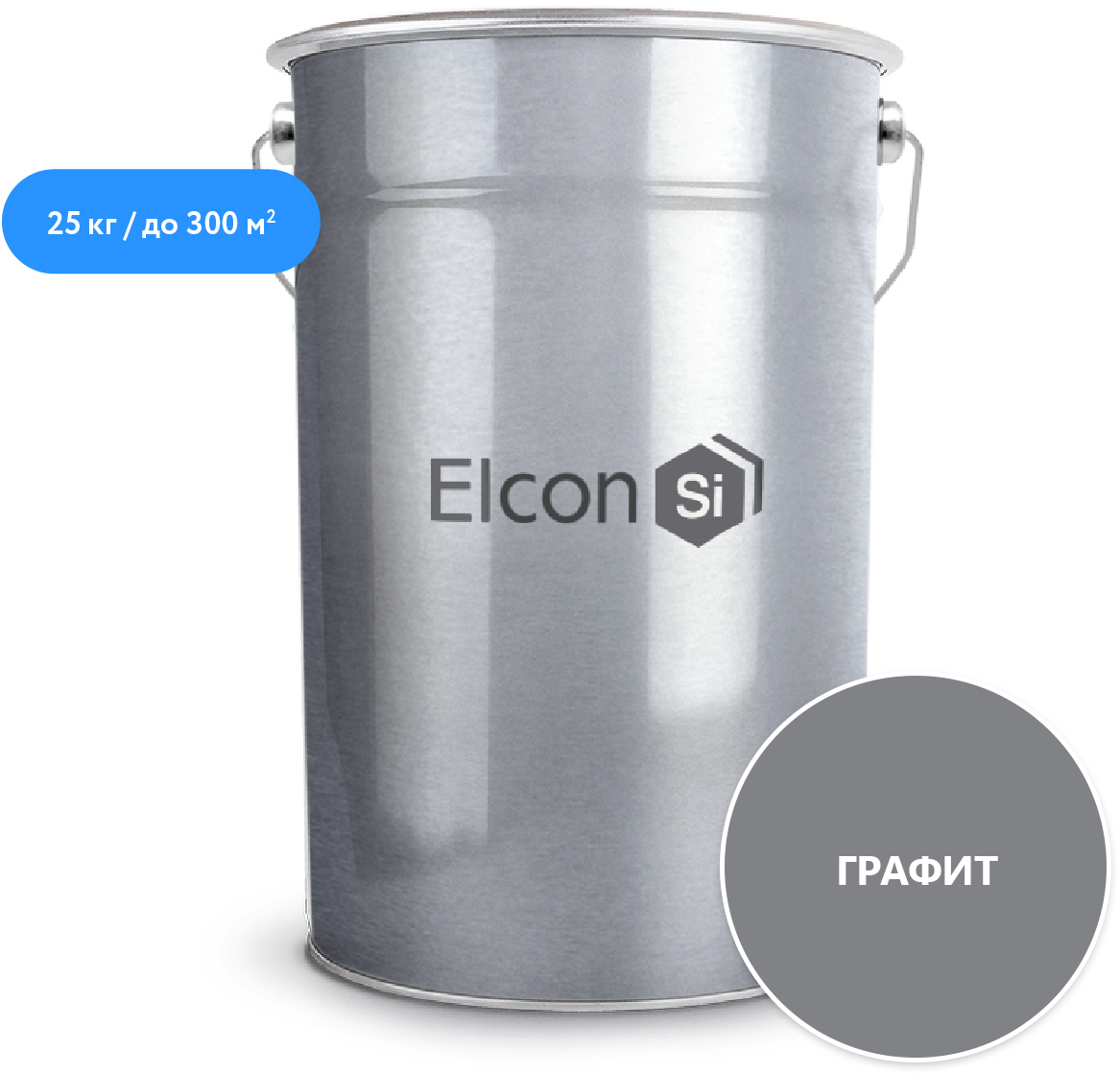 91064785 Эмаль ХВ-0278 цвет графит 25 л STLM-0464701 ELCON
