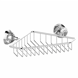 E53-3623 Мыльница-сетка большая угловая с фланцами 200 x 200 мм Thg-paris Najem Хром