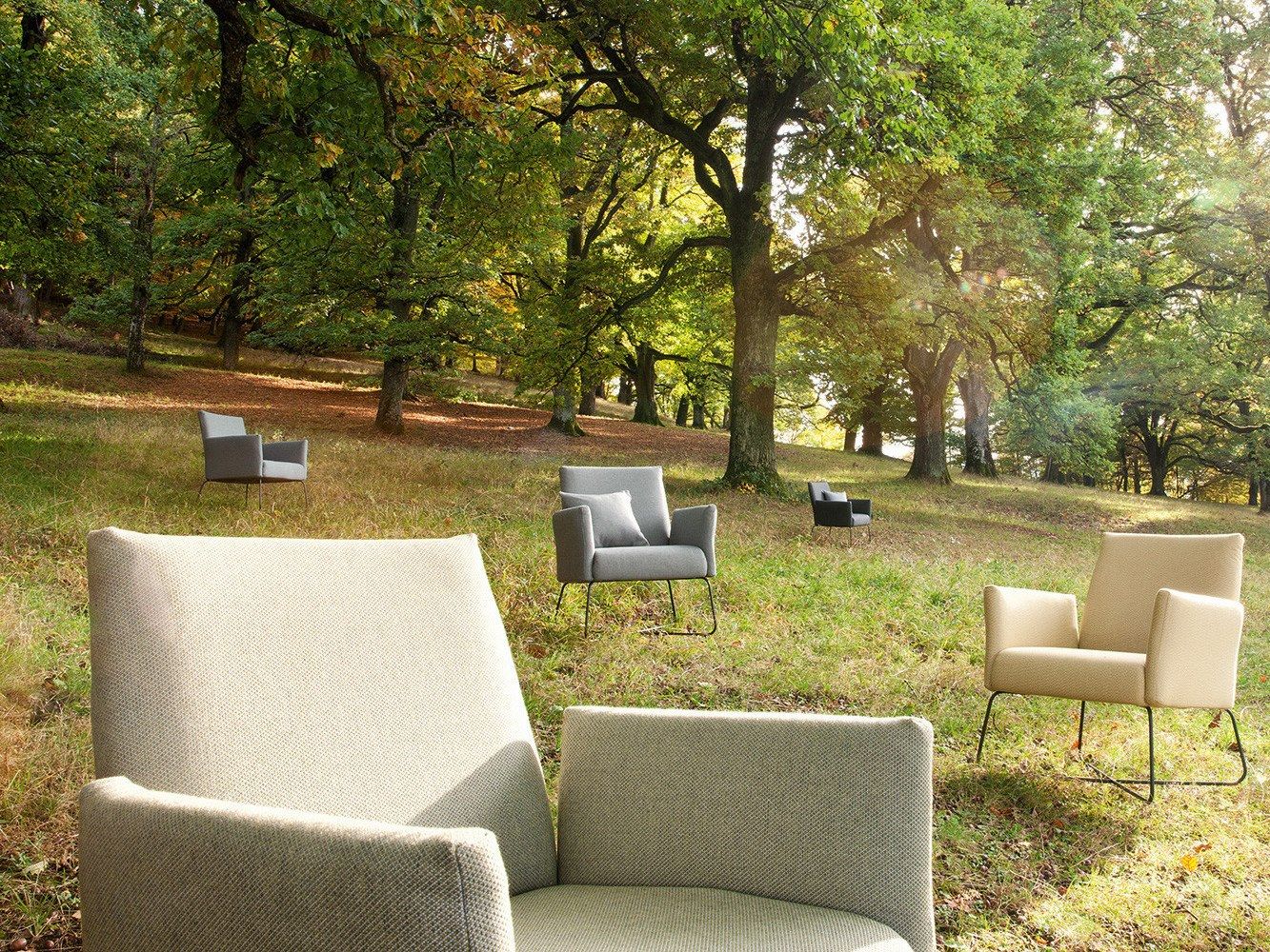 Тканевое кресло с подлокотниками FISCHER MÖBEL Kalos ARCH-00060533 - Вид №4