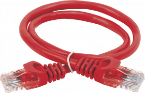 PC04-C6UL-1M Коммутационный шнур кат. 6 utp lszh 1м красный ITK