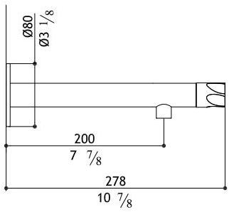MGS Смеситель для умывальника из нержавеющей стали настенный Penta sun-id-1442125 - Вид №3