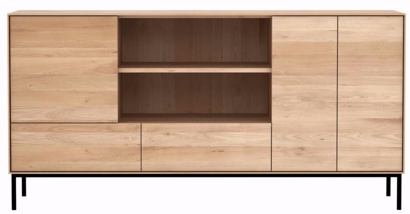 Ethnicraft Комод из дуба с распашными дверцами и ящиками Oak whitebird 051467 - Вид №1