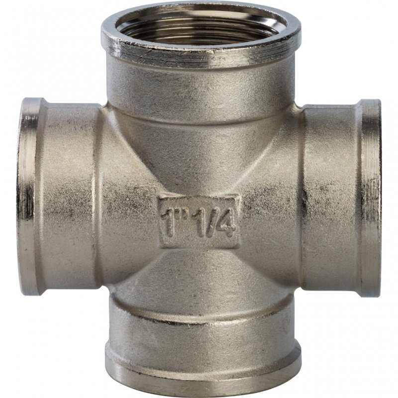 Крестовина ВР 1 1/4" никель STOUT SFT0031000114 - Вид №1