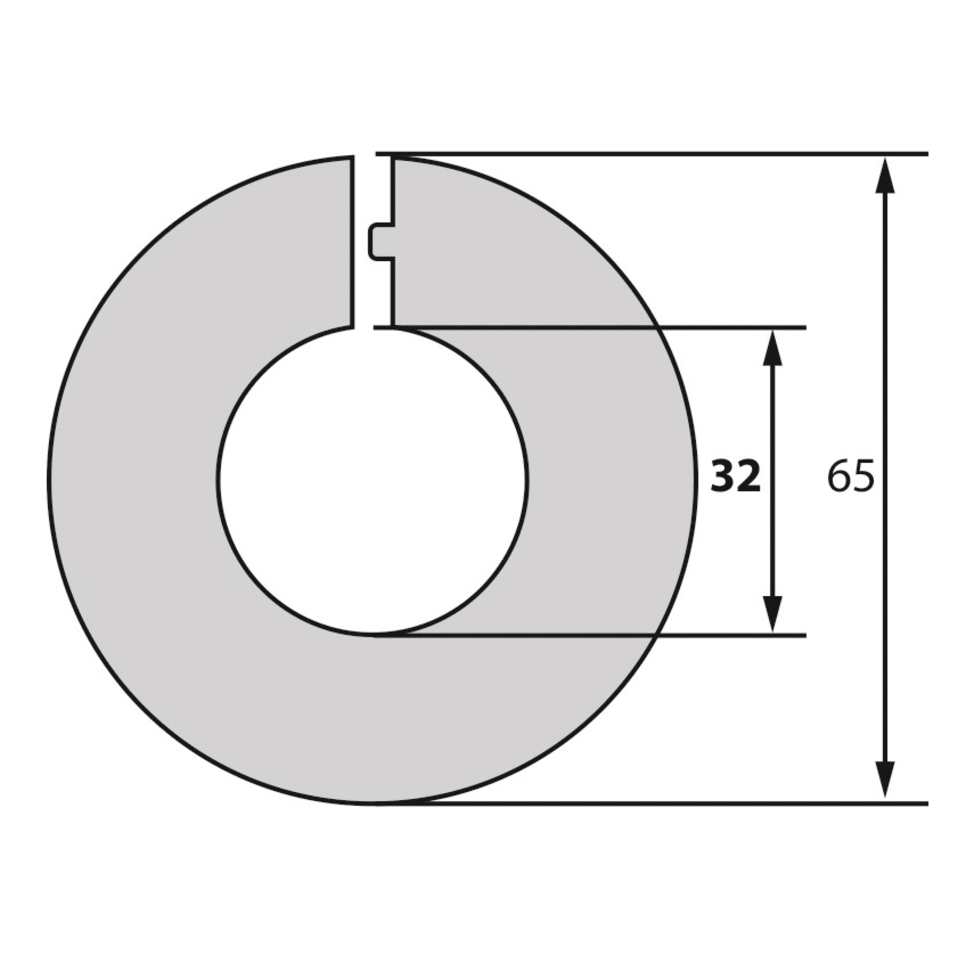 82602415 Обвод для труб «Белый» 32 мм, 2 шт Santreyd STLM-0031190 - Вид №3