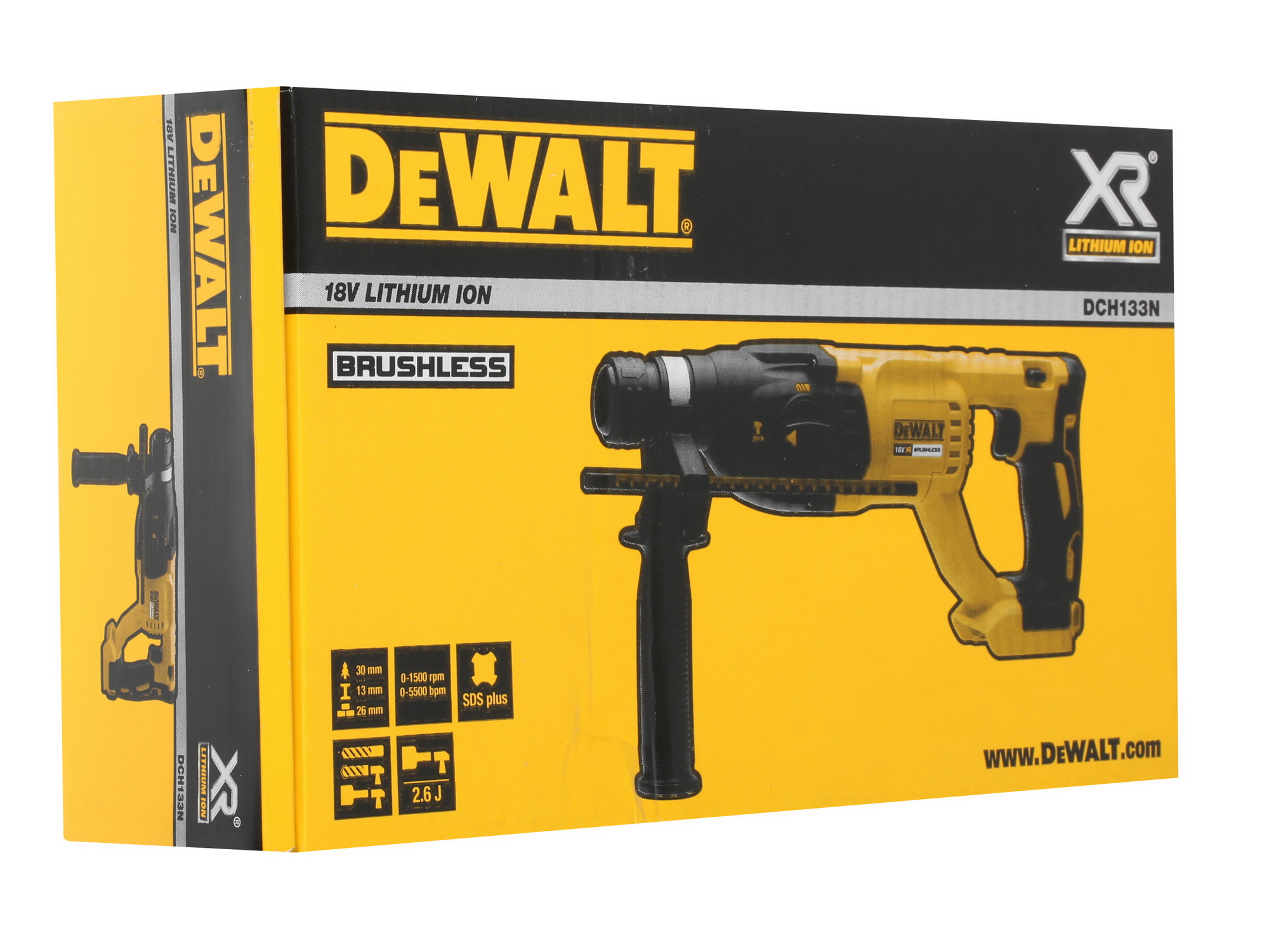 Перфоратор DeWalt DCH133N XR FLEXVOLТ 18/54V , Без ЗУ, Без АКБ 1137140 STDN-0120442 - Вид №6