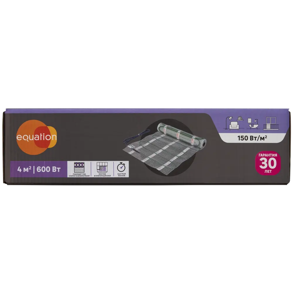 Нагревательный мат для теплого пола Equation 4 м2 600 Вт STLM-2185477 - Вид №5