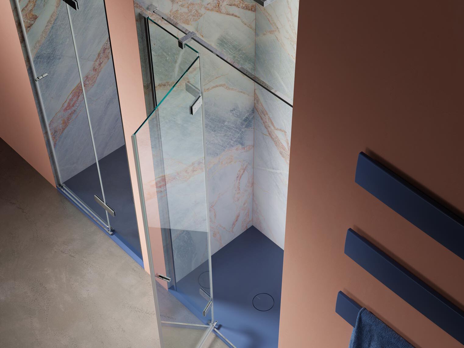 Нишевая душевая кабина с распашной дверью Domus Falerii Domuspa ARCH-00145125 - Вид №2