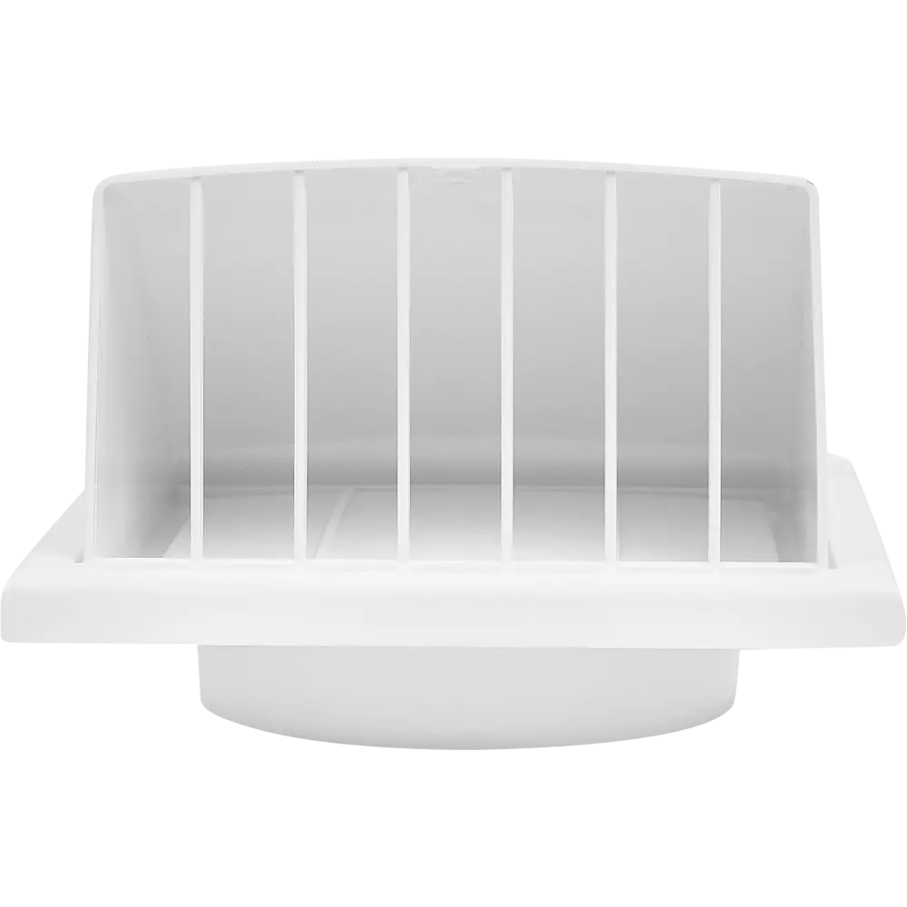 Решётка вентиляционная Вентс 186x186 мм D125 мм пластик цвет белый STLM-2097353 - Вид №1